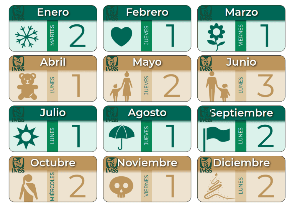 calendario pago jubilados imss 2024